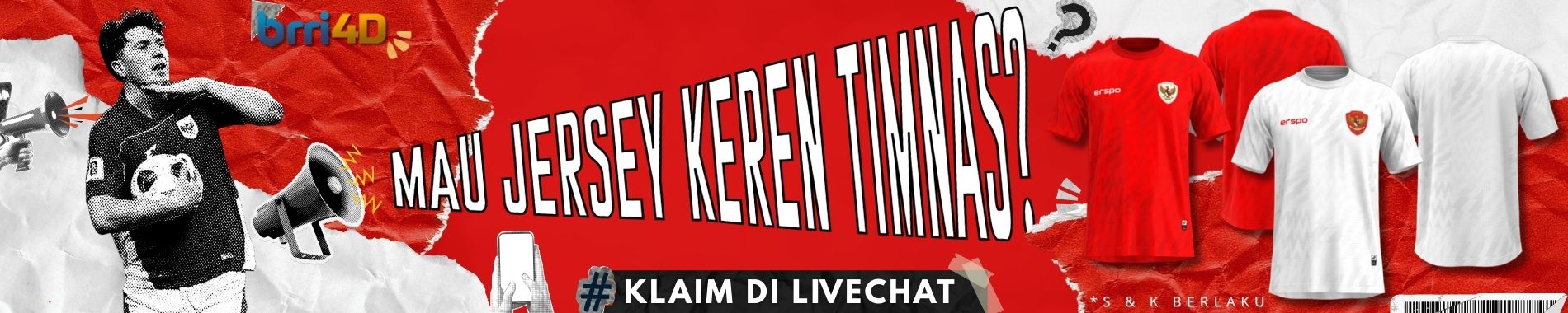 MERCHANDISE JERSEY TIMNAS BRI4D